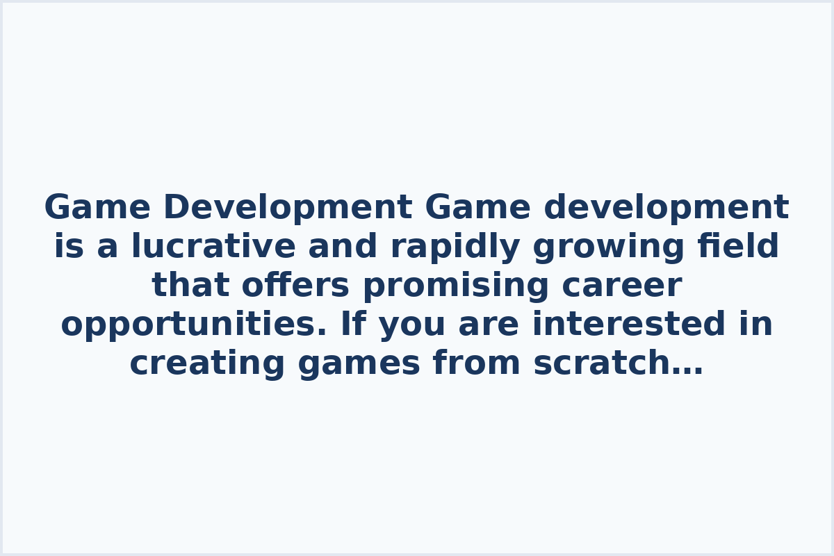 Game Development