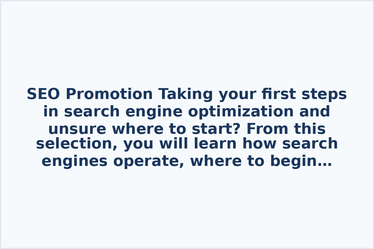 SEO Promotion