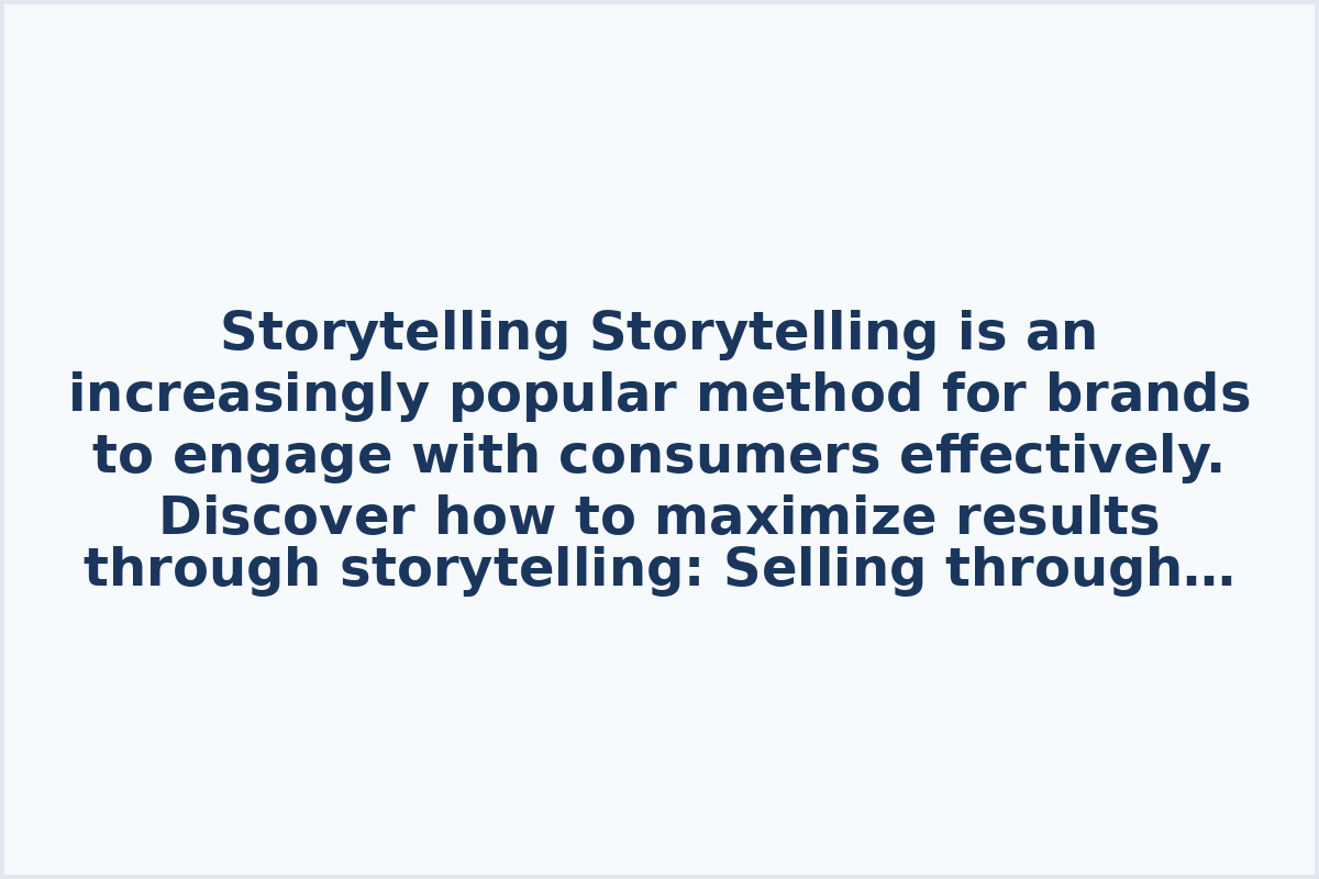 Storytelling