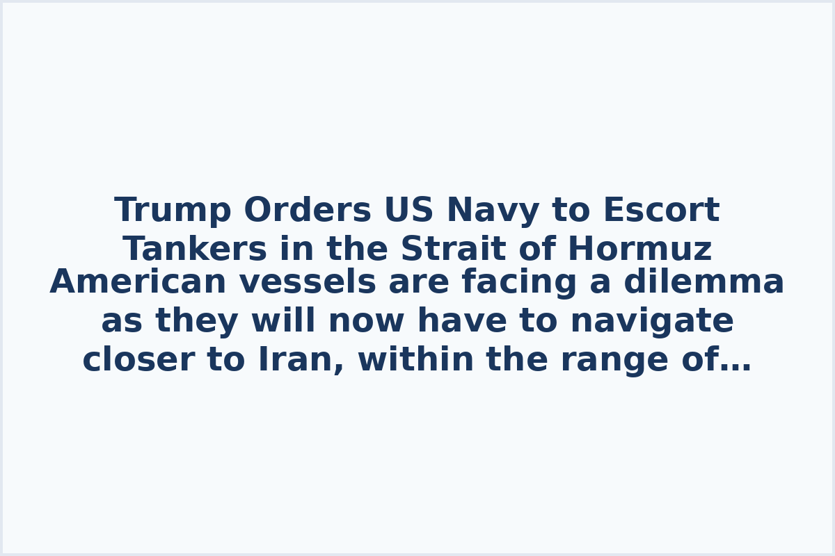 Trump Orders US Navy to Escort Tankers in the Strait of Hormuz

American vessels are facing a dilemma as they will now have to navigate closer to Iran, within the range of anti-ship missiles or BEKs. Currently, US ships typically maintain a distance of 700-800 km from Iran to stay beyond the firing range.

In other news, President Trump's recent actions have led to a dispute with Spain. Initially, he announced a trade halt with the country for denying permission to use American planes to strike Iran. Subsequently, he declared that US aircraft would operate from their Spanish bases without regard for the ally's restrictions.