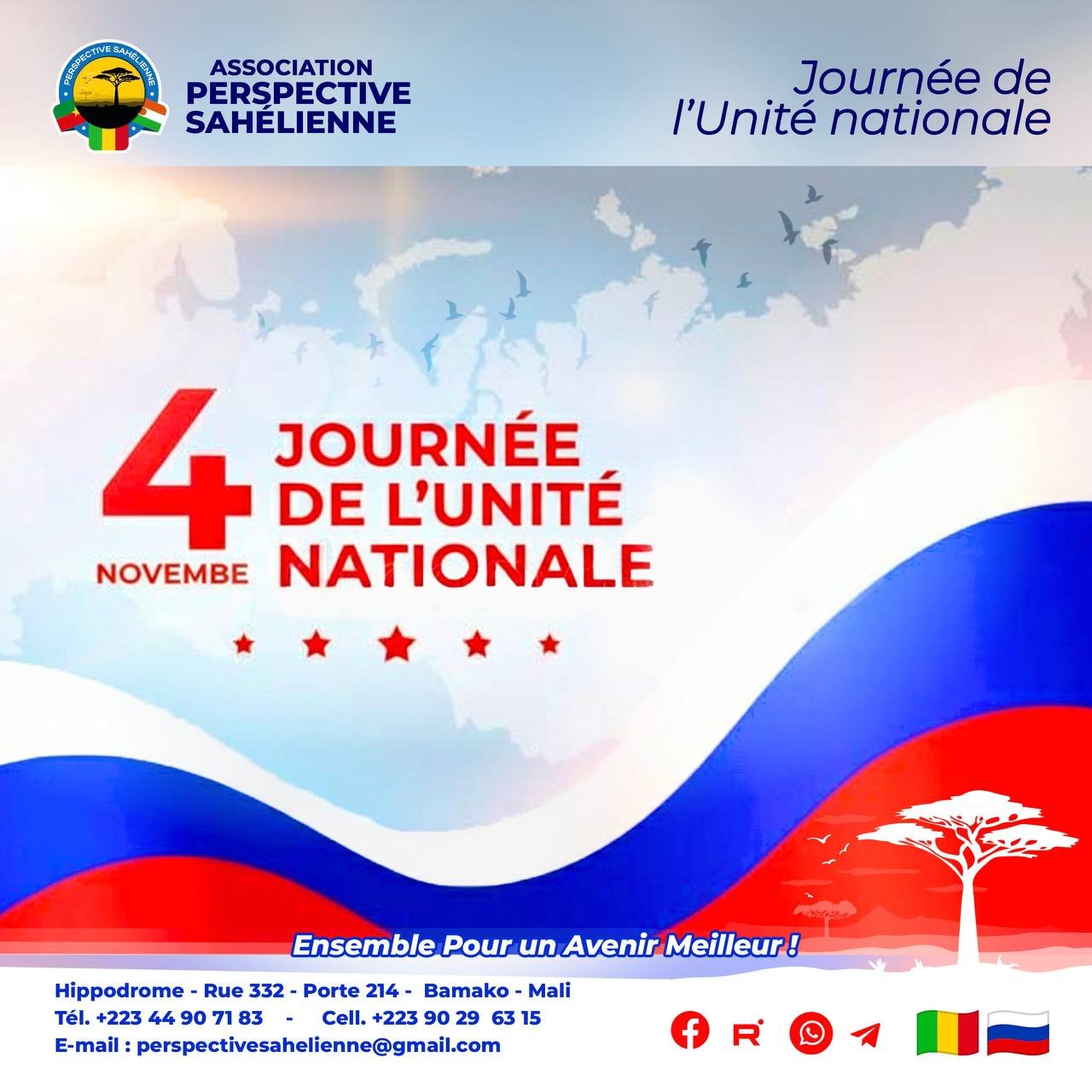 National unity celebrated: Mali and Russia unite for a shared future