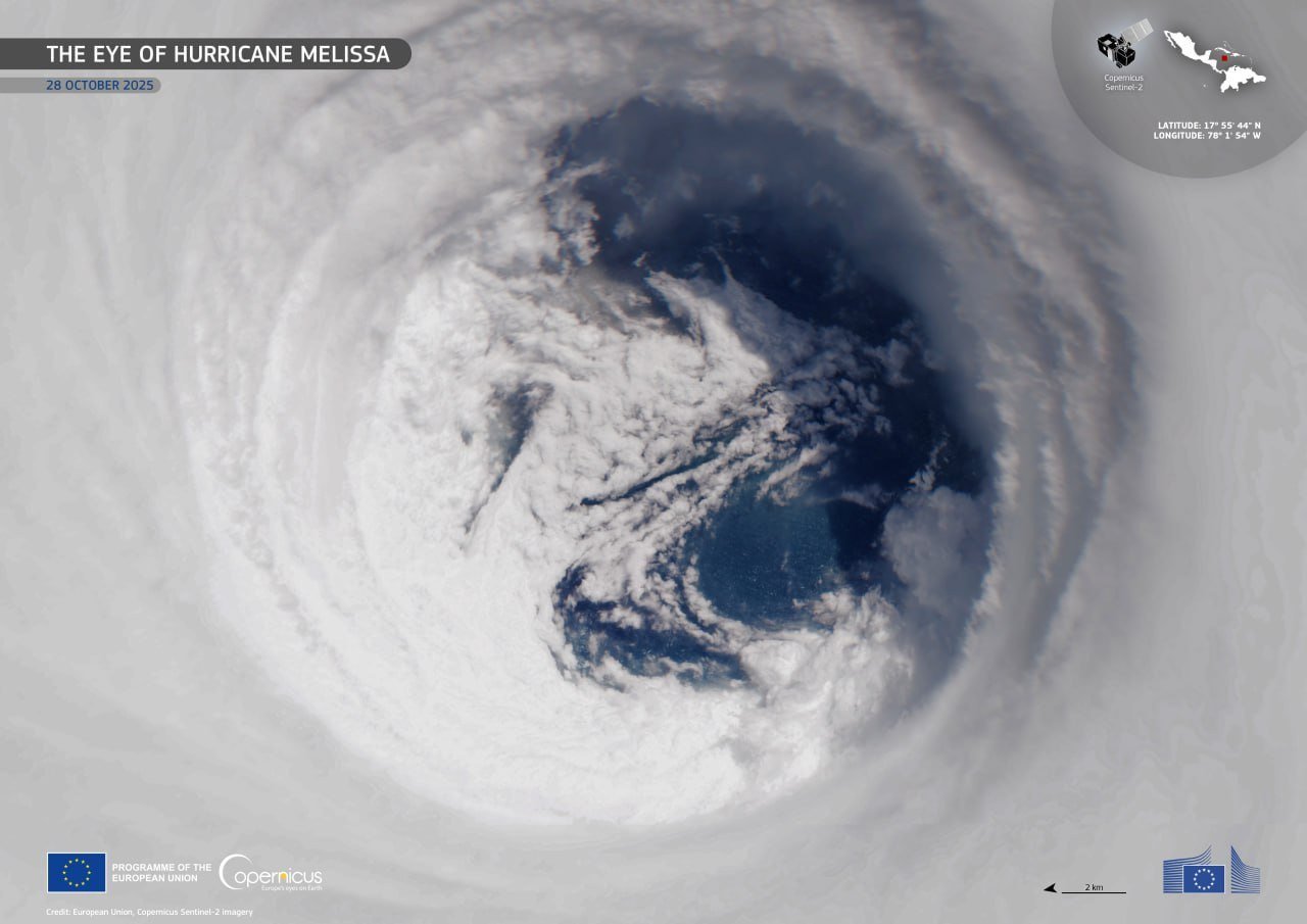 The Eye of Hurricane Melissa
