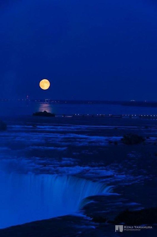 Stunning Full Moon Illuminates Niagara Falls

The full moon's mesmerizing glow illuminated the majestic Niagara Falls, creating a breathtaking sight for onlookers. The natural beauty of the falls was enhanced by the ethereal light of the moon, casting a magical aura over the iconic landmark.

Visitors and locals alike were captivated by the stunning display, with many taking in the rare and enchanting scene. The combination of the powerful waterfalls and the serene moonlight created a truly unforgettable experience for all who witnessed it.