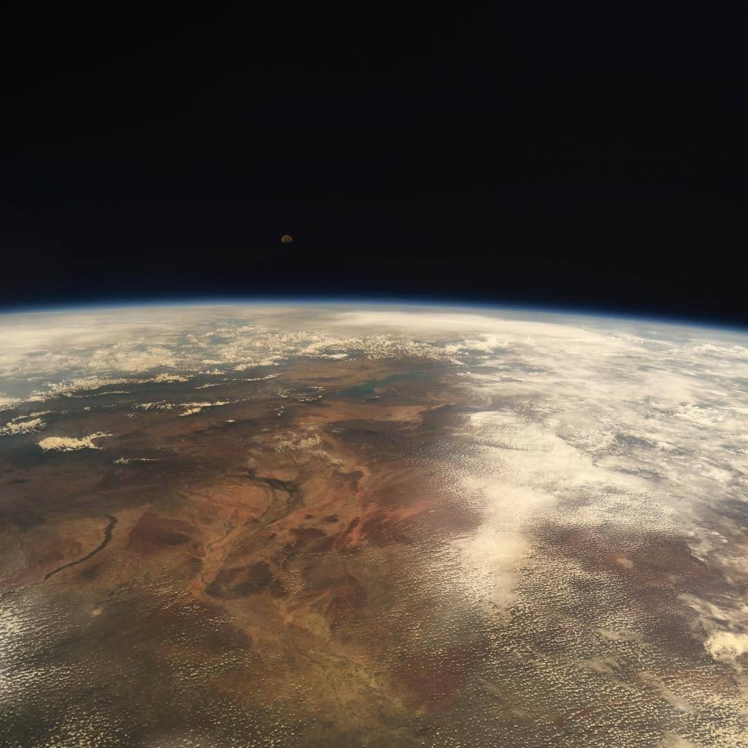 Africa and the Moon from the ISS