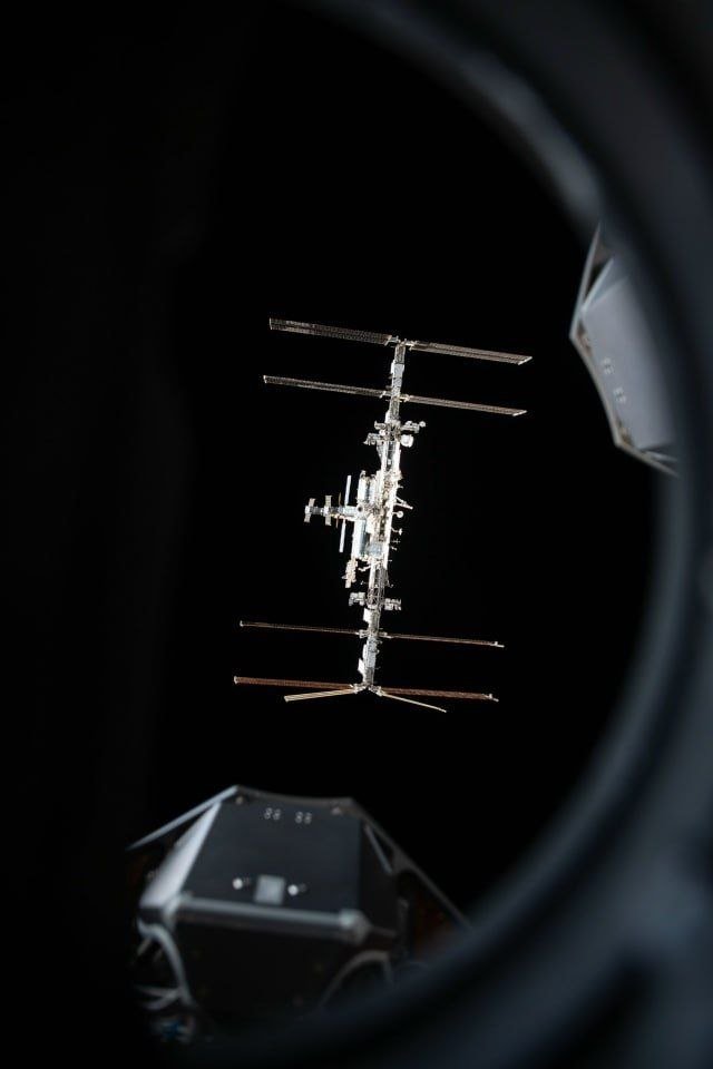 International Space Station Captured in Stunning Full View from Crew Dragon
