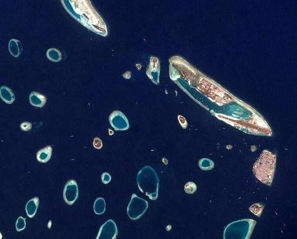 Maldives Capital City Seen from Space