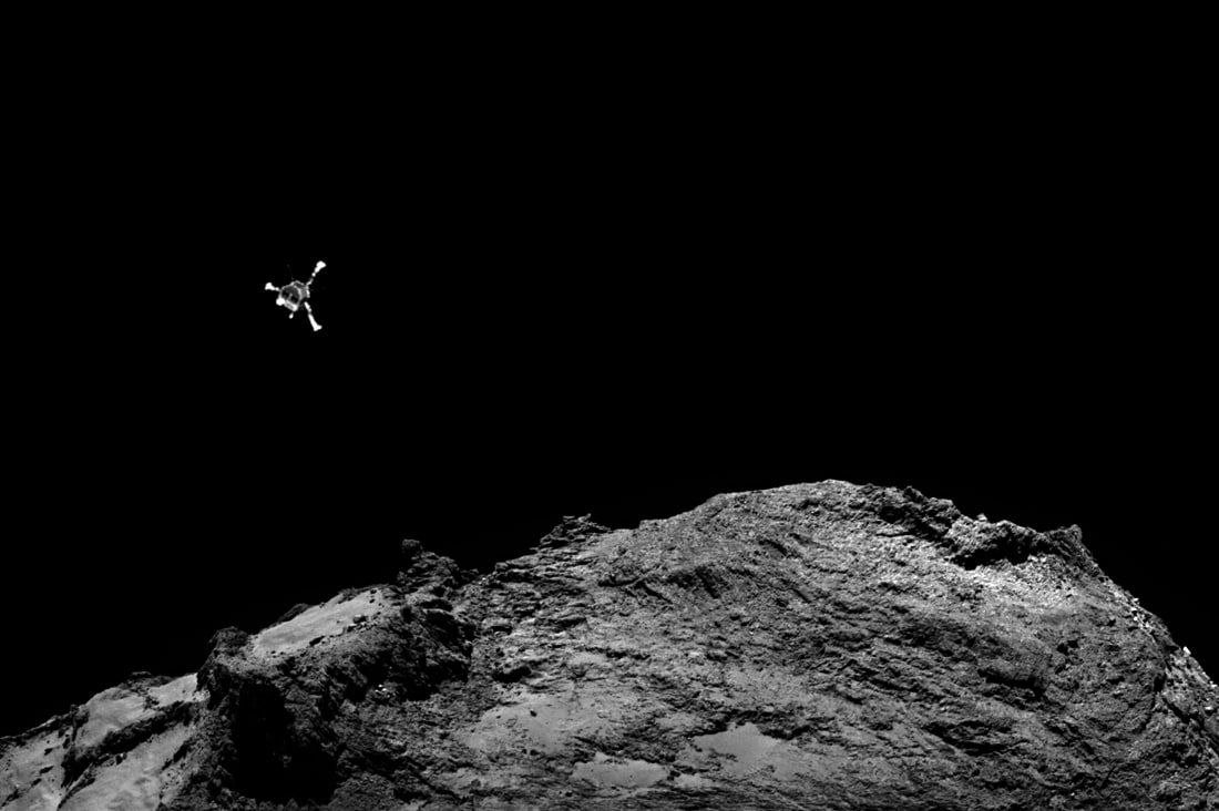 Philae Lander's Bumpy Landing on Comet Churyumov-Gerasimenko
