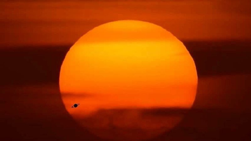 Rare Astronomical Phenomenon: Transit of Saturn Across the Sun
