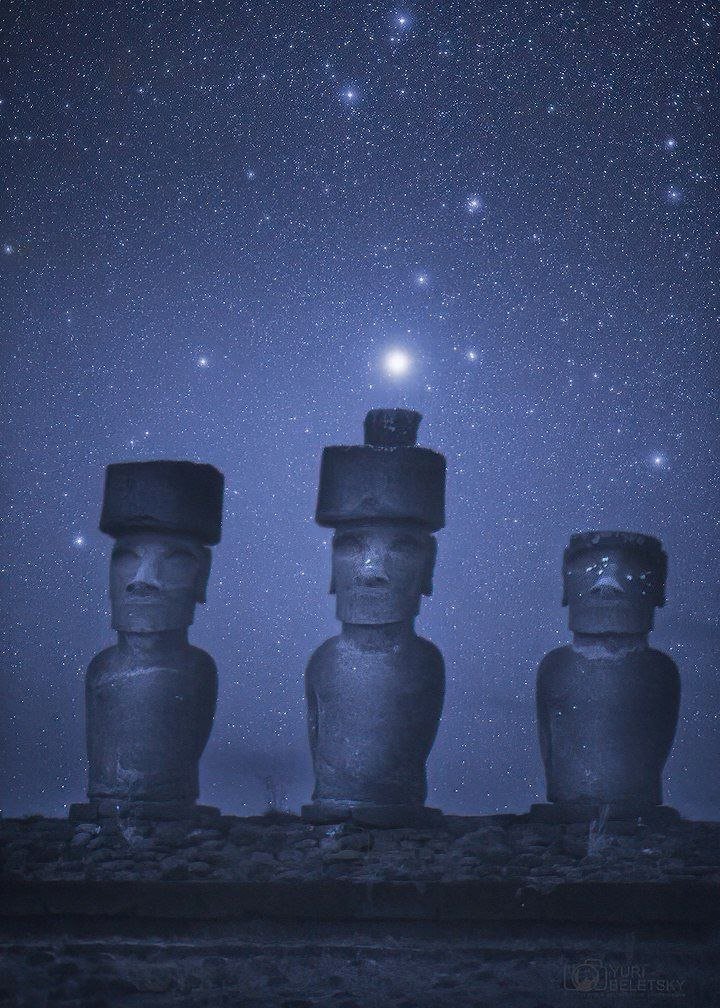 Monolithic Moai Statues Grace Easter Island Night Sky

On the remote Easter Island, the iconic monolithic Moai statues stand tall under a blanket of stars. These ancient sculptures, carved by the Rapa Nui people centuries ago, continue to captivate visitors with their mysterious presence and cultural significance.

Easter Island, known for its archaeological wonders, offers a unique experience as visitors can witness the Moai statues illuminated by the natural beauty of the starry night sky. The silent guardians of the island, these statues are a testament to the ingenuity and craftsmanship of the Rapa Nui civilization, inviting contemplation and awe from all who encounter them.