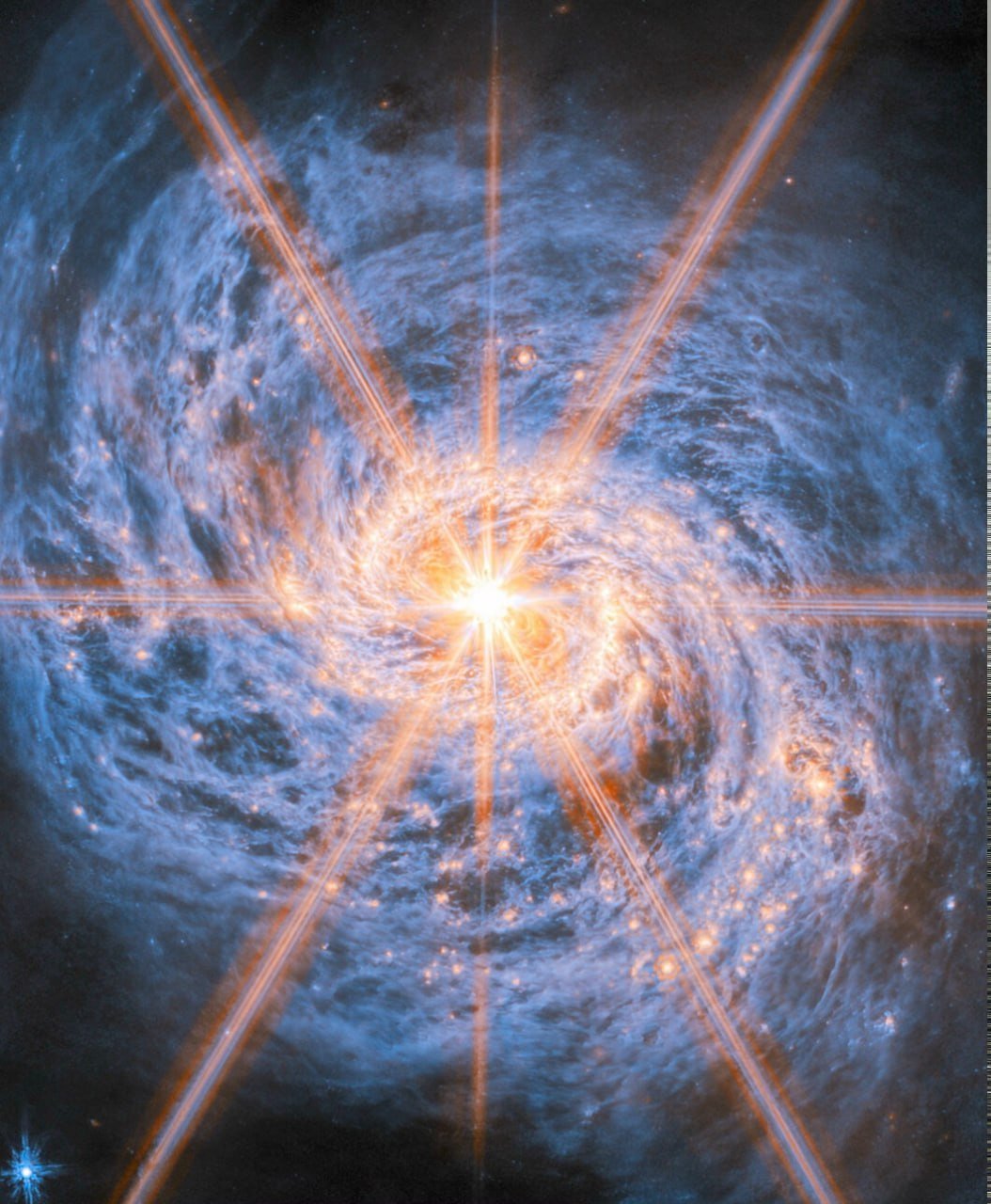 Core of M77 Galaxy Revealed by James Webb Telescope