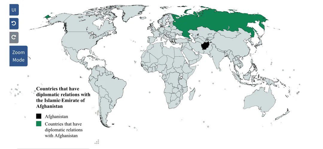 Countries with Official Diplomatic Relations with Afghanistan