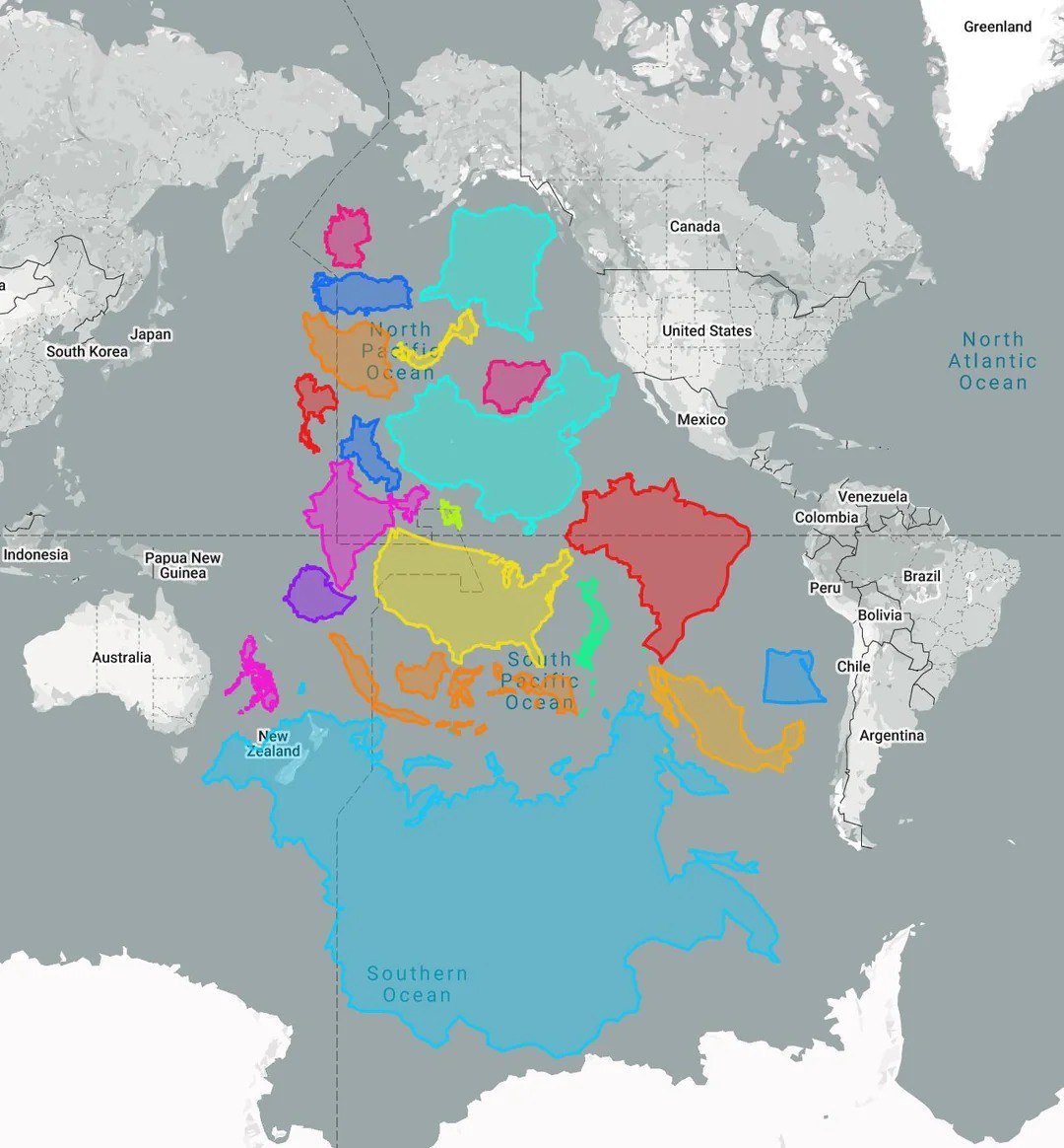The Pacific Ocean Accommodates the World's 20 Most Populous Countries
